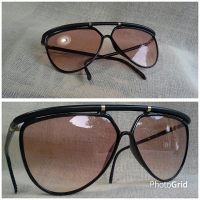 แว่นตาที่สุดแห่งที่สุดของแบรนด์เนมฝรั่งเศส  โมเดลซาบซึ้ง &#039;หยดน้ำตา&#039;  Vintage YVES SAINT LAURENT handmade in Paris, France  บิ๊กไซซ์!