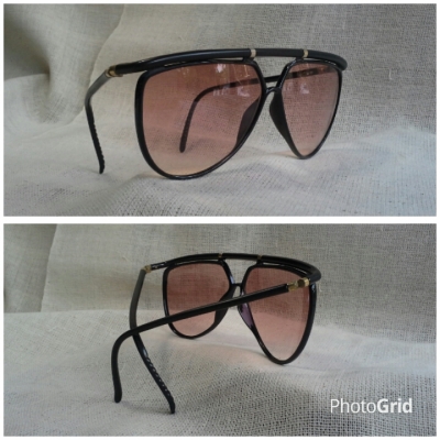 แว่นตาที่สุดแห่งที่สุดของแบรนด์เนมฝรั่งเศส  โมเดลซาบซึ้ง &#039;หยดน้ำตา&#039;  Vintage YVES SAINT LAURENT handmade in Paris, France  บิ๊กไซซ์!