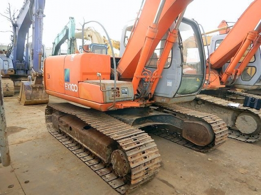 Hitachi EX100-5 เก่าญี่ปุ่น มีไลน์หัวเจาะ รถสวย ระบบดี