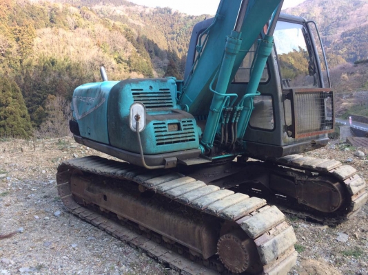 Kobelco SK120-3 มาร์คไฟว์ซุปเปอร์ เก่าญี่ปุ่น มีไลน์หัวเจาะ