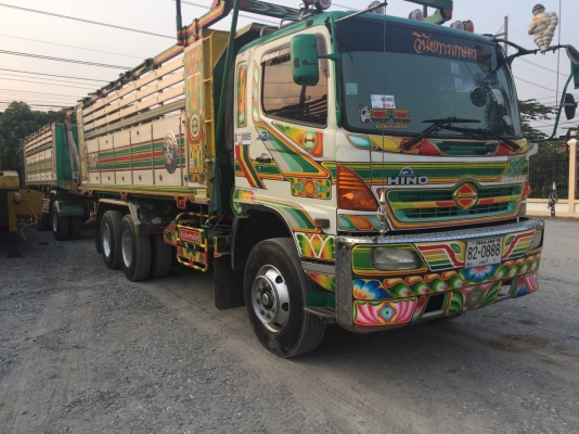 พ่วง 22 ล้อ HINO 320 ปี 47 กระบะอลูมิเนียม แม่-ลูก ดั้ม ต่ออู่ สุพรรณชัย สภาพสวย ๆ ราคา 2.15 ล้าน
