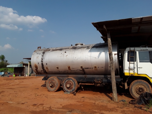 ขายด่วน ถังเหล็ก เก็บน้ำ เก็บน้ำมัน 20,000 ลิตร หนา 6 มม.