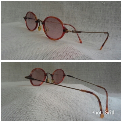 แว่นตาเก่าแก่ฝรั่งเศสเชื้อสายอิตาเลียน  โมเดลคลาสสิค &#039;วงรีเล็ก&#039;  Vintage CERRUTI 1881 handmade in Paris, France
