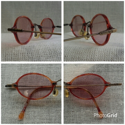 แว่นตาเก่าแก่ฝรั่งเศสเชื้อสายอิตาเลียน  โมเดลคลาสสิค &#039;วงรีเล็ก&#039;  Vintage CERRUTI 1881 handmade in Paris, France