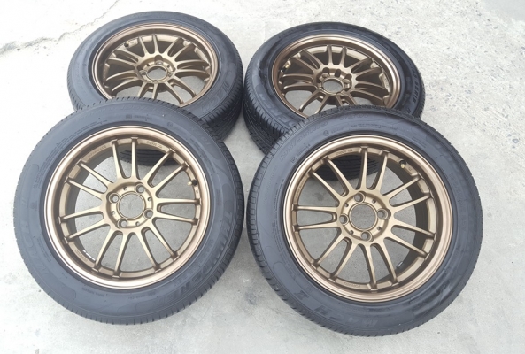 ล้อมือ2 RE30 ขอบ15 4รู100 พร้อมยาง 4 ล้อ