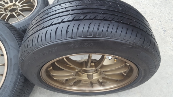 ล้อมือ2 RE30 ขอบ15 4รู100 พร้อมยาง 4 ล้อ ล้อมือ2 RE30 ขอบ15 4รู100 พร้อมยาง 4 ล้อ