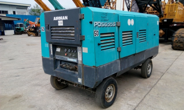 ปั้มลม AIRMAN PDS655S # 68-4B10467 มือสองญี่ปุ่น เก่ง NDT 085-904-9669