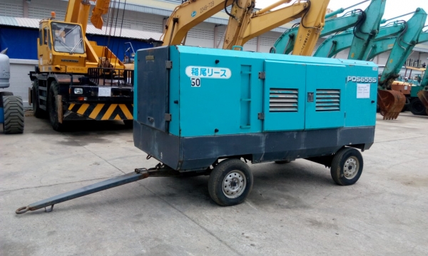 ปั้มลม AIRMAN PDS655S # 68-4B10467 มือสองญี่ปุ่น เก่ง NDT 085-904-9669