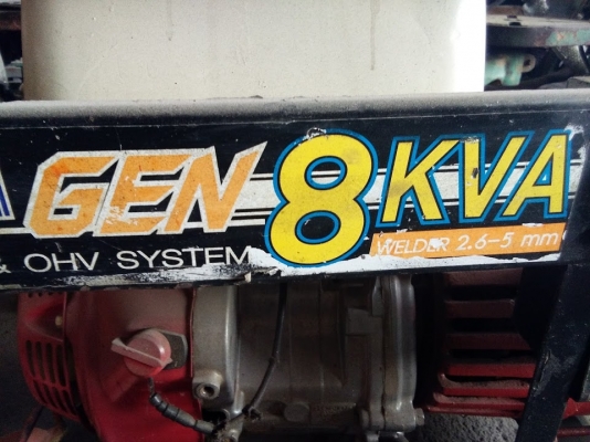 ขายเครื่องปั่นไฟ 8 ฟKVa. เชื่อมได้ มือสอง