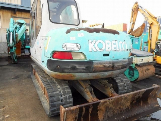 Kobelco SK60-2 มาร์คไฟว์ เก่าญี่ปุ่น มีไลน์หัวกระแทก มีใบมีดดัน สีเดิมๆ