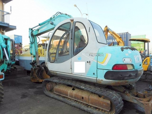 Kobelco SK60-2 มาร์คไฟว์ เก่าญี่ปุ่น มีไลน์หัวกระแทก มีใบมีดดัน สีเดิมๆ