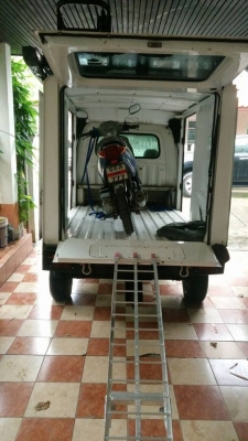 บันไดอลูมิเนียม ขึ้นรถมอไซค์