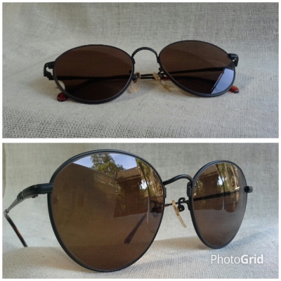 แว่นตาผู้ดีอังกฤษ &#039;หยดน้ำใหญ่ เอริค แคลพตัน&#039;  Vintage CAMBRIDGE UNIV. handmade in England