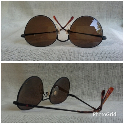 แว่นตาผู้ดีอังกฤษ &#039;หยดน้ำใหญ่ เอริค แคลพตัน&#039;  Vintage CAMBRIDGE UNIV. handmade in England