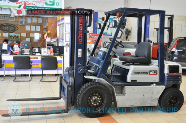 ขายรถโฟล์คลิฟท์มือสอง KOMATSU รุ่น FD20-4493974 นำเข้าไม่เคยใช้งานในไทย