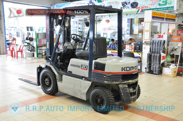ขายรถโฟล์คลิฟท์มือสอง KOMATSU รุ่น FD20-4493974 นำเข้าไม่เคยใช้งานในไทย