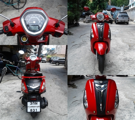 Yamaha Grand Filano 2558 125cc. มือเดียว วิ่งน้อย 4,2XX กิโลแท้ กุญแจรีโมต ภาษี 2561 สภาพเดิมๆสวยๆ