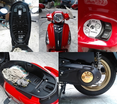 Yamaha Grand Filano 2558 125cc. มือเดียว วิ่งน้อย 4,2XX กิโลแท้ กุญแจรีโมต ภาษี 2561 สภาพเดิมๆสวยๆ