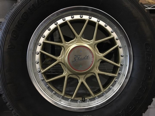 ล้อ SSR Spiel Stadt 3 ชิ้นแท้ ขอบ 17x7 ออฟ24 6รูกระบะ ติดยางสวยๆ ประมูลญี่ปุ่น