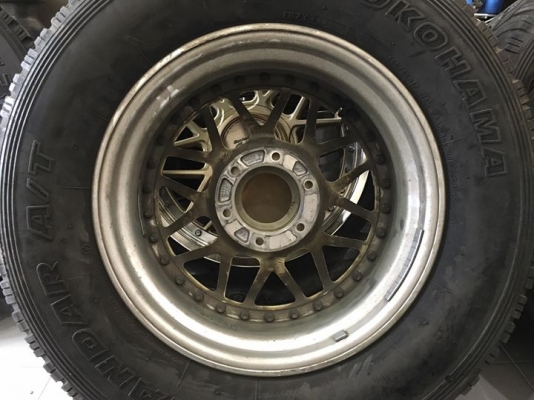 ล้อ SSR Spiel Stadt 3 ชิ้นแท้ ขอบ 17x7 ออฟ24 6รูกระบะ ติดยางสวยๆ ประมูลญี่ปุ่น