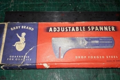 ขายประแจเลื่อนโบราณขนาด7"BABY BRAND MADE IN GERMANY.ใหม่เก่าเก็บหลายสืบปี