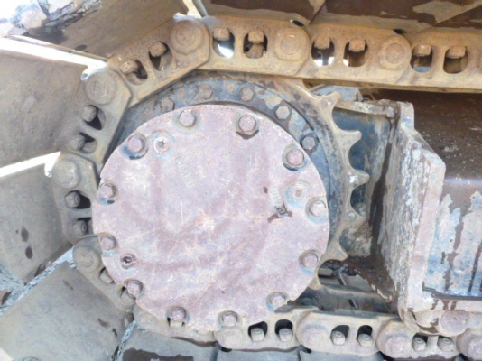 Hitachi ZX130K เก่าญี่ปุ่น ใบแทรค60ซม. มีไลน์หัวกระแทก แทรคเหล็กหุ้มก้อนยาง