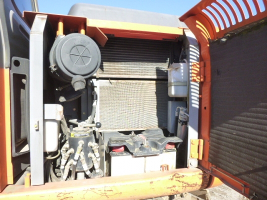 Hitachi ZX130K เก่าญี่ปุ่น ใบแทรค60ซม. มีไลน์หัวกระแทก แทรคเหล็กหุ้มก้อนยาง