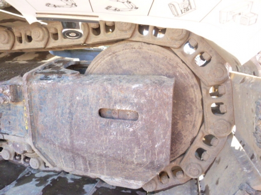 Hitachi ZX130K เก่าญี่ปุ่น ใบแทรค60ซม. มีไลน์หัวกระแทก แทรคเหล็กหุ้มก้อนยาง