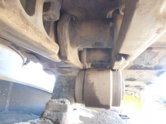 Hitachi ZX130K เก่าญี่ปุ่น ใบแทรค60ซม. มีไลน์หัวกระแทก แทรคเหล็กหุ้มก้อนยาง