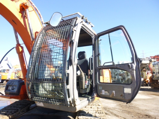 Hitachi ZX130K เก่าญี่ปุ่น ใบแทรค60ซม. มีไลน์หัวกระแทก แทรคเหล็กหุ้มก้อนยาง