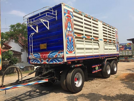 Isuzu 360 แรง ปี 57 ดัมพ์เหล็กคอกเกษตร ลูก 3 เพลาแท้ ทะเบียนพร้อม