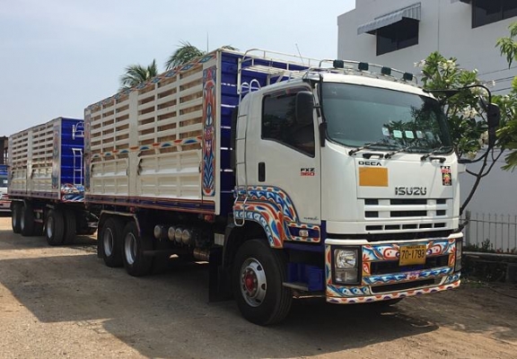 Isuzu 360 แรง ปี 57 ดัมพ์เหล็กคอกเกษตร ลูก 3 เพลาแท้ ทะเบียนพร้อม
