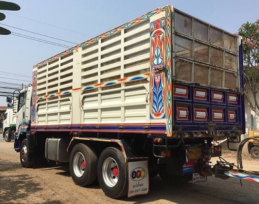 Isuzu 360 แรง ปี 57 ดัมพ์เหล็กคอกเกษตร ลูก 3 เพลาแท้ ทะเบียนพร้อม