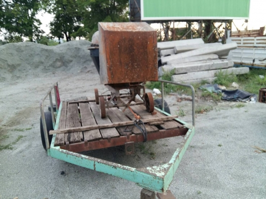 รถดั้มเปอร์ เครื่องจิมมีนี่ พร้อมโม่ปูนและเทรนเลอร์ลาก