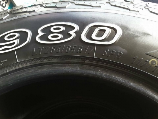 Maxxis AT980 ขนาด 265-65-17 ปี15 สภาพสวยๆ 1ชุด