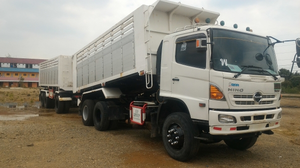 ขายครับ Hino Maca 380 แรง ปี 56 แม่+ลูก สภาพพร้อมใช้งาน เอกสารเล่มทะเบียนพร้อมโอน ราคา 2,690,000 ต่อ