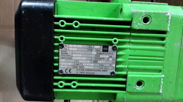 รอกโซ่ไฟฟ้า STAHL Made in Germany ขนาด 250gk รอกโซ่ไฟฟ้า STAHL Made in Germany ขนาด 250gk