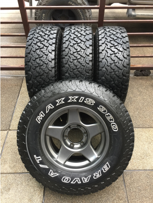 ล้อ Bradley ขอบ16 พร้อมยาง All Maxxis980 265 70 16 ปลายปี14 ดอกเต็ม เนื้อนิ่มๆ ใช้กันยาว ราคาไม่แพง