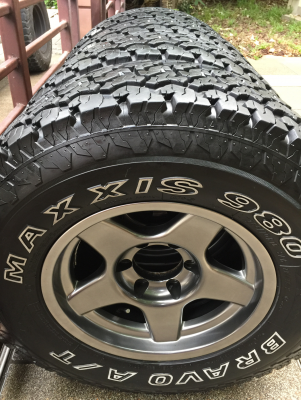 ล้อ Bradley ขอบ16 พร้อมยาง All Maxxis980 265 70 16 ปลายปี14 ดอกเต็ม เนื้อนิ่มๆ ใช้กันยาว ราคาไม่แพง
