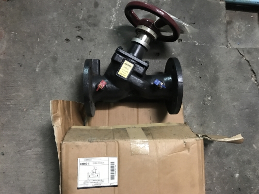 ขายวาล์วน้ำ Crane ขนาด 2.5นิ้ว วาล์วทองเหลือง ของใหม่ไม่เคยใช้งาน มี 9ตัว ราคาตัวละ 1,800 บาท