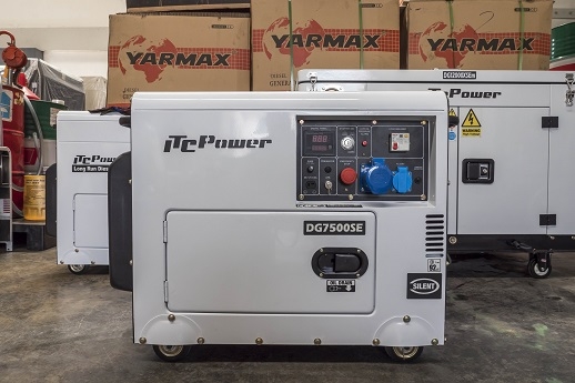 เครื่องปั่นไฟ ขนาด 5.5 KW 230V 1 เฟส รับประกัน1ปี มีสินค้าพร้อมส่ง