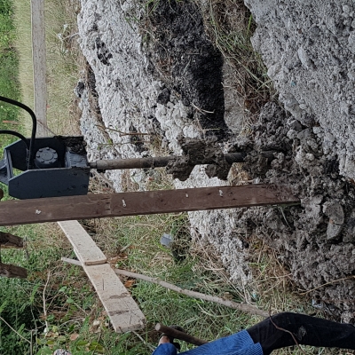 สว่านเจาะดิน+ มอเตอร์