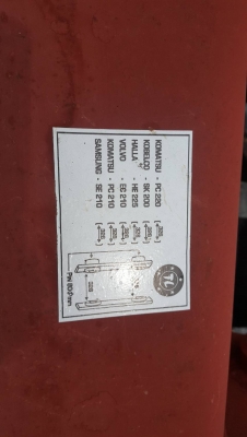 ขายบุ้งกี๋ รถขุด 200  ของใหม่ 42นิ้วรูสลัก 80มิล ขายราคา 42,000 บาท