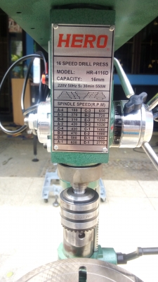 สว่านแท่น HERO 16มม.