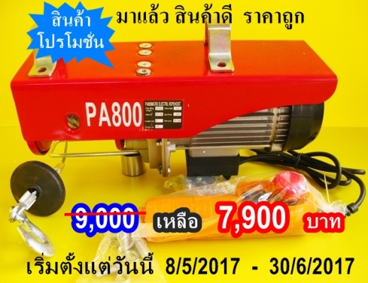 รอกสลิงไฟฟ้า PA-800 400/800 Kgs