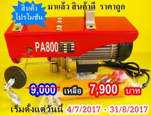รอกสลิงไฟฟ้า PA-800 400/800 Kgs