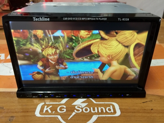 ขายจอ 2 DIN ยี่ห้อ TECHLINE รุ่น TL-9339 ใช้งานได้ปกติ