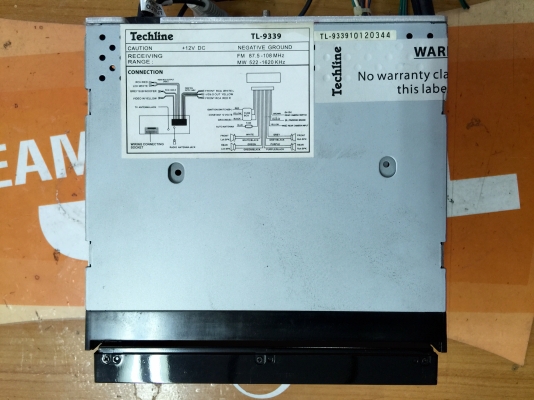 ขายจอ 2 DIN ยี่ห้อ TECHLINE รุ่น TL-9339 ใช้งานได้ปกติ