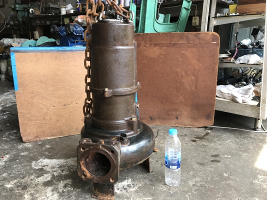 ขายไดโว่ Tsurumi 5HP. 380V made in Japan ใบดูดโคลน สภาพเดิมๆ เพิ่งยกออกจากบ่อ หมุนนิ่ม พร้อมใช้งาน