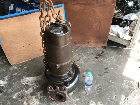 ขายไดโว่ Tsurumi 5HP. 380V made in Japan ใบดูดโคลน สภาพเดิมๆ เพิ่งยกออกจากบ่อ หมุนนิ่ม พร้อมใช้งาน